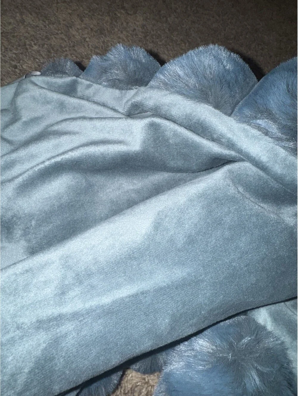 NWT Anthropologie Faux Fur Throw Blanket 60